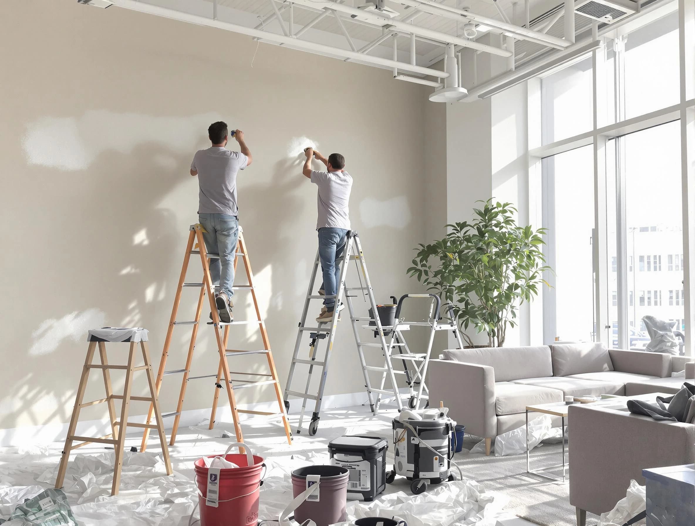 Elyria House Painters delivering commercial painting services in Elyria, OH